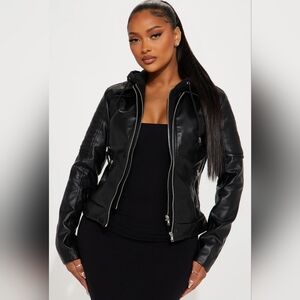 My Go To PU Jacket - Black